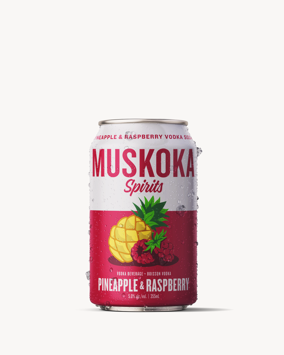 Pineapple & Raspberry Vodka Soda