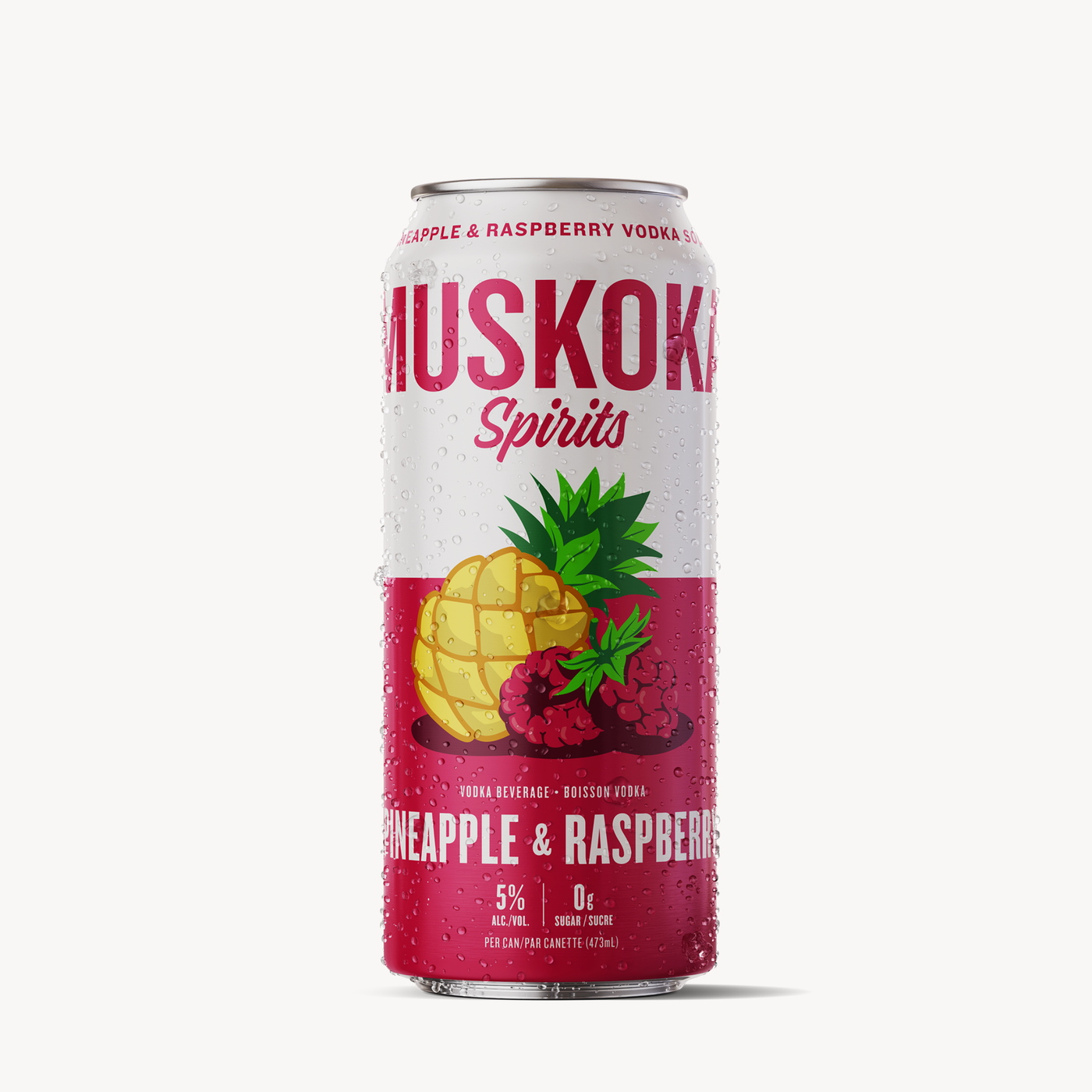 Pineapple & Raspberry Vodka Soda