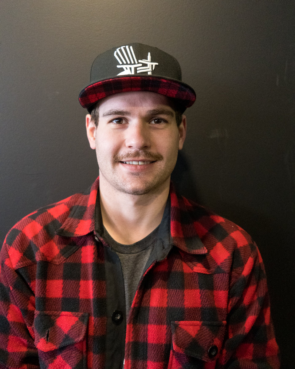Black with Plaid Chair Snapback